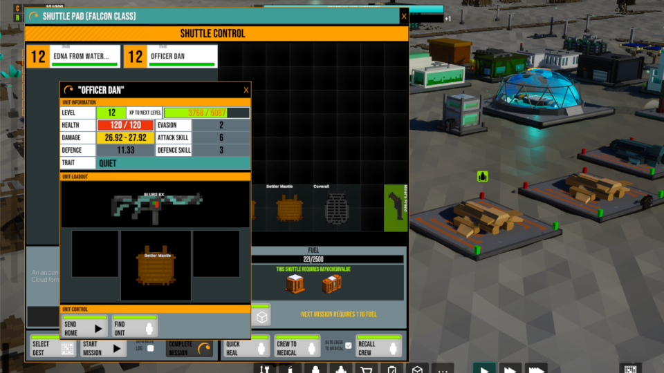 Shuttle Loadout